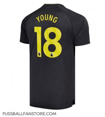 Everton Ashley Young #18 Replik Auswärtstrikot 2024-25 Kurzarm